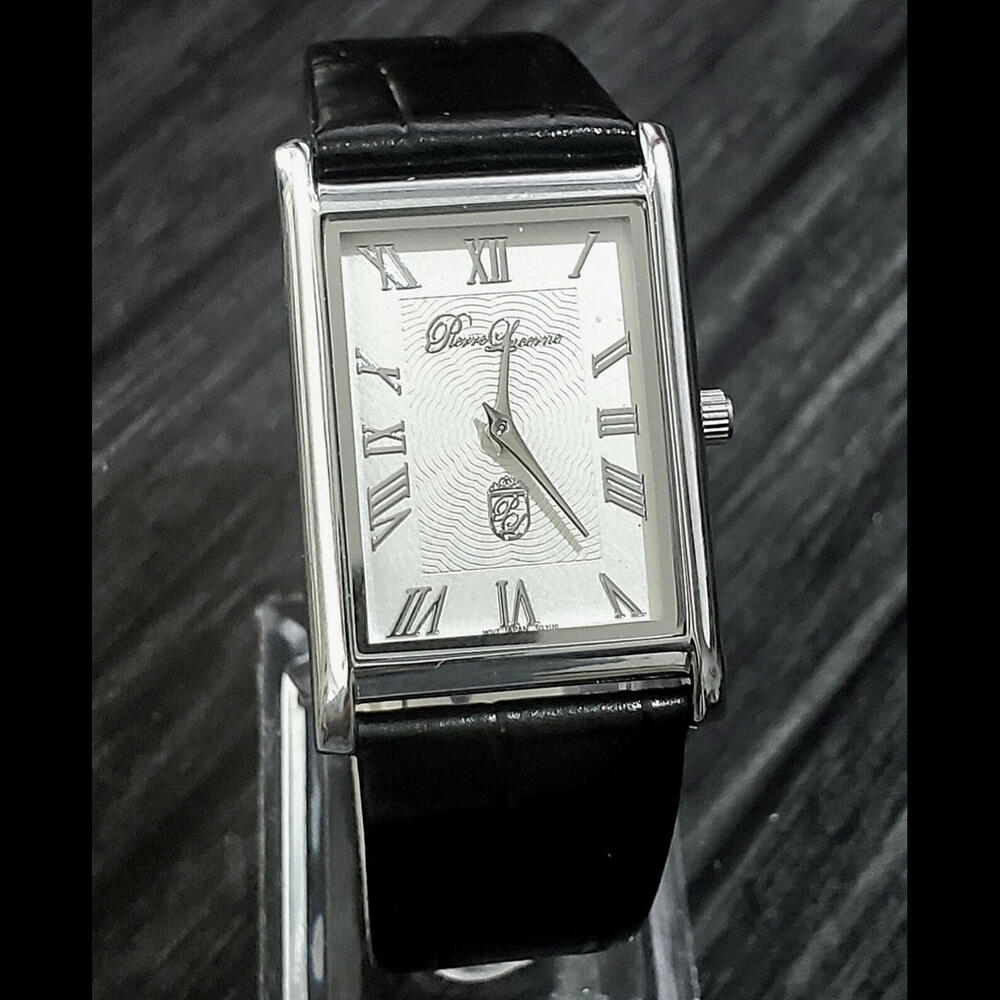 Pierre‎ Lucerne SQ Mens Tank Watch Wave Roman Dial